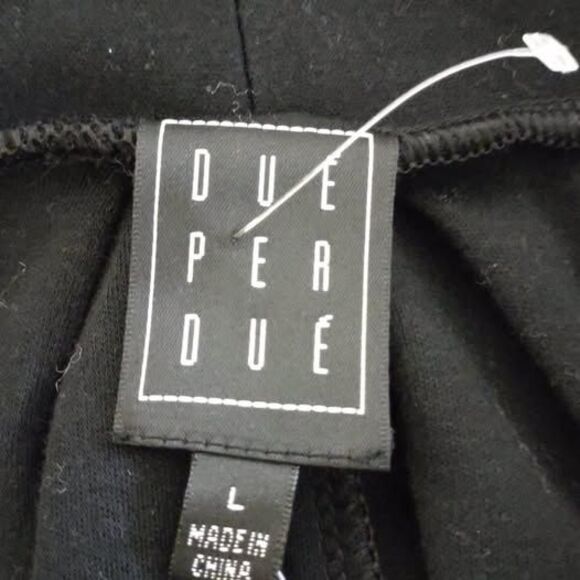 NWT Large Due Per Due Black Cardigan Women C4187 - Picture 5 of 8